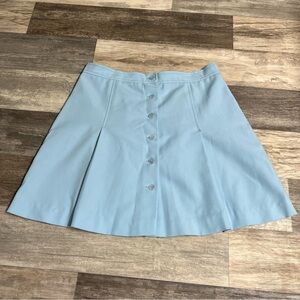 Bronson of California vintage baby blue pleated mini skirt
